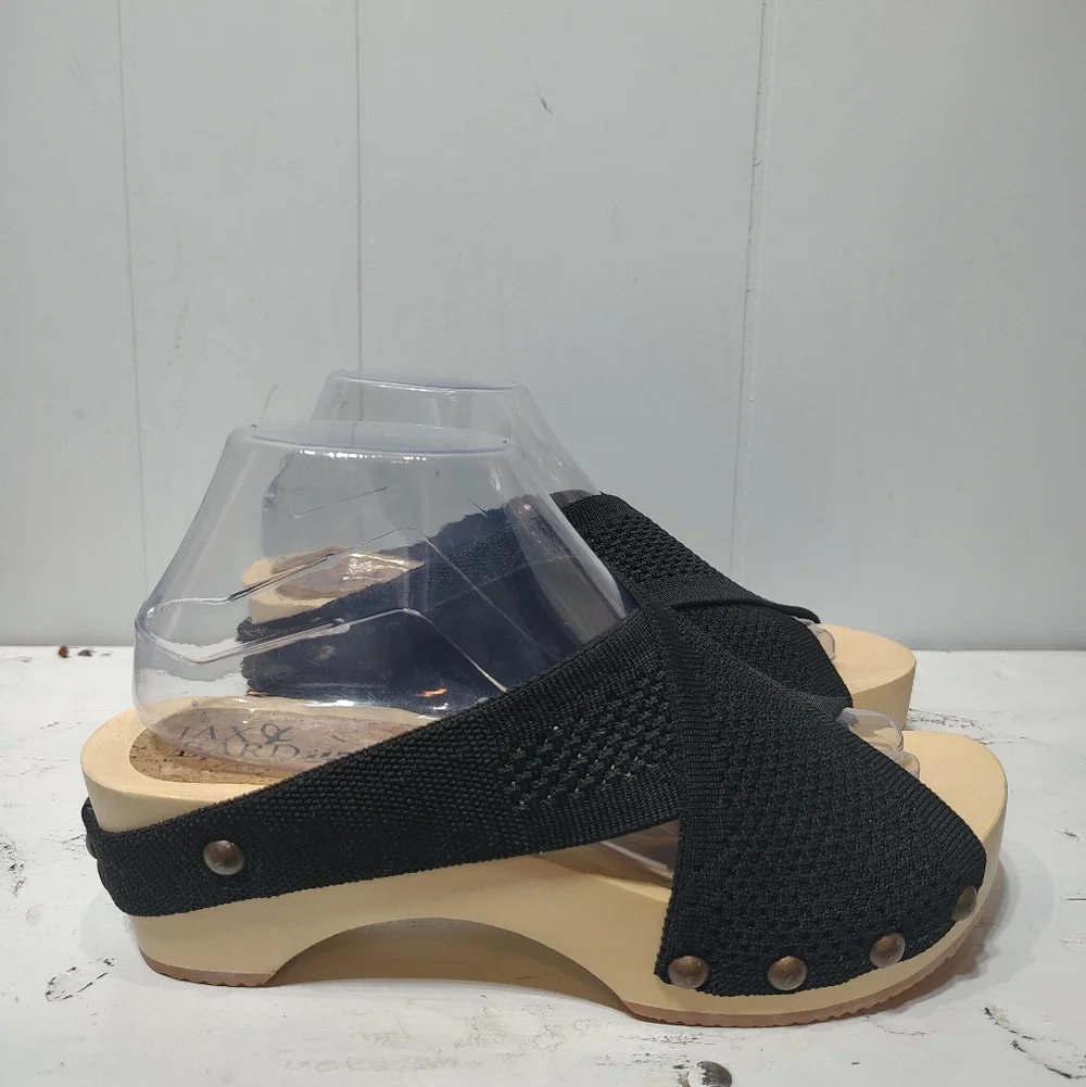 Jax & Bard‎ Libby Hill Black Leather Sandals Size 39 (8-8.5)